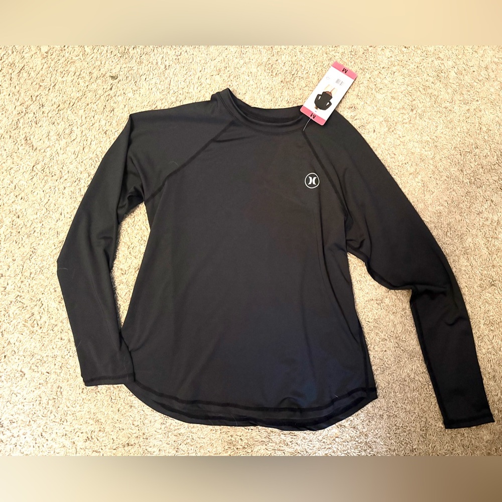 Hurley Women's Classic Black Long Sleeve Top